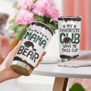 Wander Prints Gift For Mom - Mama Bear - 20oz Insulated Tumbler - Birthday, Mother's Day Gift AZCS