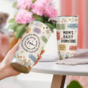 Wander Prints Gift For Mom And Wife - Moms Daily Affirmations - 20oz Insulated Tumbler - Mother's Day Birthday Gift AZCS