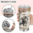 Wander Prints Gift For Couple - The Day I Met You - 20oz Insulated Tumbler - Anniversary, Valentine’s Day Gift AZCS