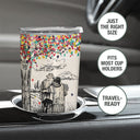 Wander Prints Gift For Couple - The Day I Met You - 20oz Insulated Tumbler - Anniversary, Valentine’s Day Gift AZCS