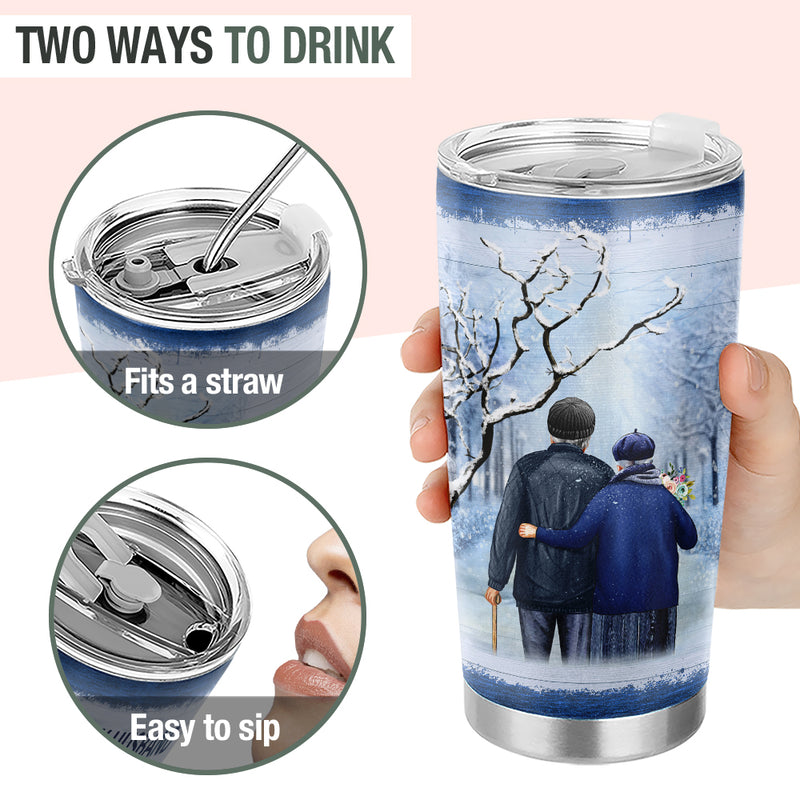 Wander Prints Gift For Husband - I Wish I Could Turn Back The Clock - 20oz Insulated Tumbler - Anniversary, Valentine’s Day Gift AZCS