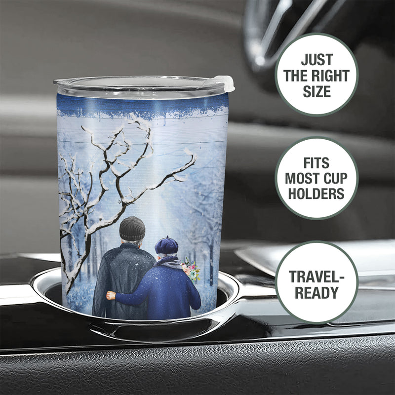 Wander Prints Gift For Husband - I Wish I Could Turn Back The Clock - 20oz Insulated Tumbler - Anniversary, Valentine’s Day Gift AZCS