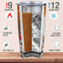 Wander Prints Gift For Couple - God Blessed The Broken Road That Led Me Straight To You - 20oz Insulated Tumbler - Birthday Anniversary Grandparents Day Gift AZCS