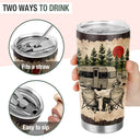 Wander Prints Gift For Couple - I Want To Hold Your Hand At 80 Camping - 20oz Insulated Tumbler - Anniversary Birthday Gift AZCS