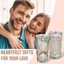 Wander Prints Gift For Couple - I Love You More - 20oz Insulated Tumbler - Anniversary, Wedding, Valentine’s Day Gift AZCS