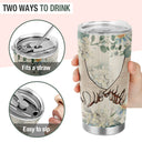 Wander Prints Gift For Couple - I Love You More - 20oz Insulated Tumbler - Anniversary, Wedding, Valentine’s Day Gift AZCS