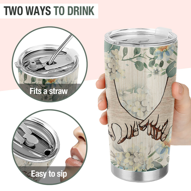 Wander Prints Gift For Couple - I Love You More - 20oz Insulated Tumbler - Anniversary, Wedding, Valentine’s Day Gift AZCS