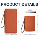 Gift For Grandma,Gift For Mother,Love,America 250th,Independence Day - Grandma Mom Sweethearts Faux Debossed - Personalized Tri-Fold PU Leather Wristlet Wallet