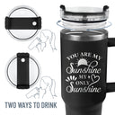 Wander Prints Gift For Mom - You Are My Sunshine - Black Engraved 40oz Tumbler - Mother's Day Appreciation Gift AZCS