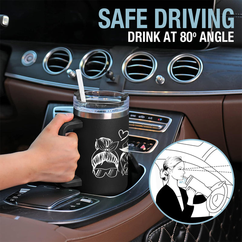 Wander Prints Gift For Mom - I Get It Now - Black Engraved 40oz Tumbler - Mother's Day Appreciation Gift AZCS