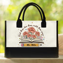 Teacher,Happy - Teach Them Love Them Watch Them Grow - Personalized Canvas Tote Bag