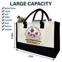 Teacher,Happy - Teach Them Love Them Watch Them Grow - Personalized Canvas Tote Bag