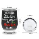 Enseignant, formateur, conseiller, directeur d'école, survivre avec un verre à vin personnalisé Apple