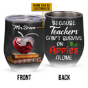 Enseignant, formateur, conseiller, directeur d'école, survivre avec un verre à vin personnalisé Apple