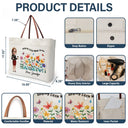 Teacher,Back To School,Gift For Yourself,Happy - Teacher Teach Them Love Them Watch Them Grow - Personalized Leather Handle Tote Bag