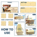 Teacher,Back To School - Teacher Alphabet Bookshelf Letter - Personalized Wooden Pen Pencil Holder