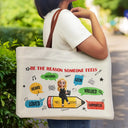 Teacher, Back To School - Teacher Be The Reason Someone Feels Welcomed - Personalized Leather Handle Tote Bag