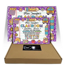 Back To School,Top Market,Teacher,Adorable,Custom Text - Teacher Classroom Golden Rule - Personalized Classic Metal Signs