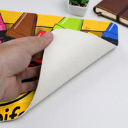 Back To School,Teacher,Adorable,Custom Text - Teacher Classroom Theme - Personalized Leather Desk Mat
