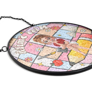 Teacher,Gift For Women,Happy,Back To School,Gift For Men - Teacher Disco Ball - Personalized Stained Glass Window Hanging Suncatcher