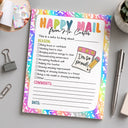 Top Market,Sentimental,Teacher,Back To School,Custom Text - Teacher Happy Mail Classroom - Personalized Notepad