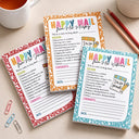 Top Market,Sentimental,Teacher,Back To School,Custom Text - Teacher Happy Mail Classroom - Personalized Notepad