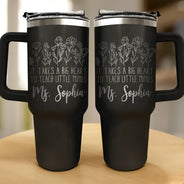Teacher,Gift For Yourself - Teacher Helping Little Mind Grow - Personalized Engraved 40oz Tumbler
