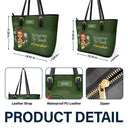 Teacher - Teacher It's a Good Time to Teach - Personalized Leather Tote Bag