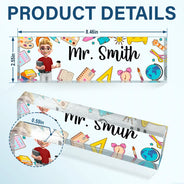 Teacher,Gift For Yourself - Teacher Name Plate Office Decor - Personalized Desk Name Plate