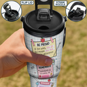 Teacher,Back To School - Teacher Reminder Notes - Personalized 30oz Tumbler With Handle