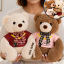 Grateful,Teacher,Back To School,Vector - Teacher Thank You For Helping Me Grow - Personalized Hugging Bear