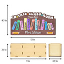 Teacher, Happy - Teacher You Are Kind Creators Special Important Trusted Unique Smart - Personalized Wooden Pen Pencil Holder