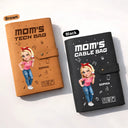 Gift For Yourself,Gift For Women,Gift For Men,Happy - Tech Stuff 3D Effect Man Woman - Personalized Leather Cable Bag