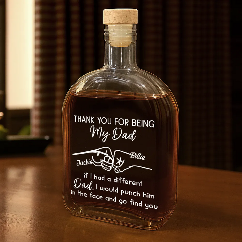 Gift For Brothers,Funny - Thank You For Being My Brother - Personalized Whiskey Bottle