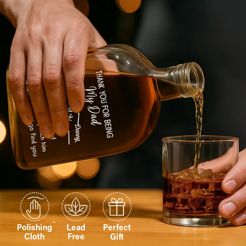 Gift For Brothers,Funny - Thank You For Being My Brother - Personalized Whiskey Bottle