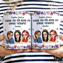 Gift For Bestie,Gifts For Colleagues,Gift For Sisters,Gift For Sibling,Happy - Thank You For Being My Unpaid Therapist Bestie - Personalized White Edge-to-Edge Mug