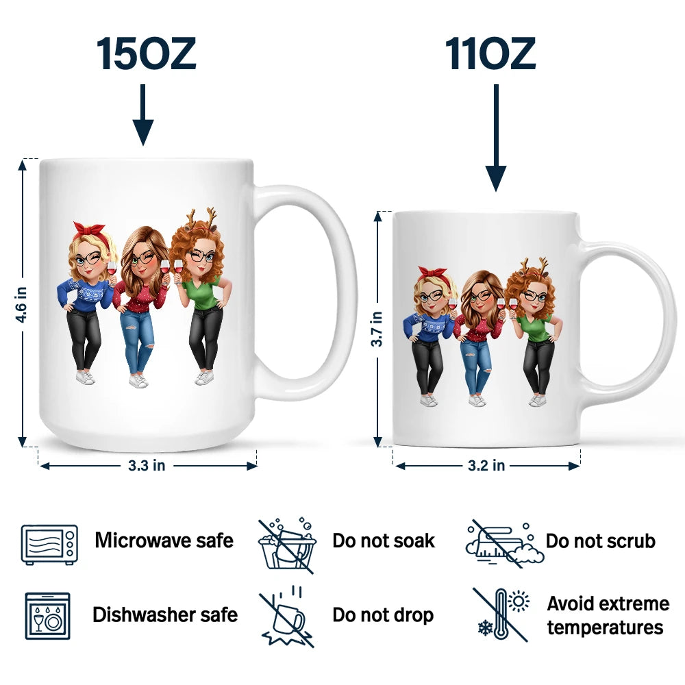 Gift For Bestie, Gifts For Colleagues, Gift For Sisters, Gift For Sibling, Happy - Thank You For Being My Unpaid Therapist Bestie Sibling - Personalized Mug