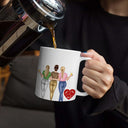 Gift For Bestie,Happy - Thank You For Being My Unpaid Therapist Besties Backside - Personalized White Edge-to-Edge Mug