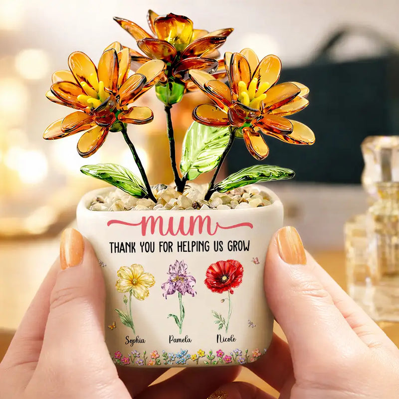 thank you plant pot Thank You For Helping Us Grow