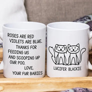 Pet Lovers,Pet Mom,Dog Lovers,Dog Mom,Cat Lovers,Cat Mom,Happy - Thank You For Scooping Our Poo - Personalized Mug