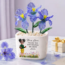 Back To School,Teacher,Grateful,Vector - Thank You Teacher For Helping Me Grow - Personalized Glass Flower Plant Pot
