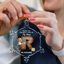 Christmas, Teacher, Happy - Thank You Teacher For The Difference You Make - Personalized Snowflakes Shaped Glass Ornament