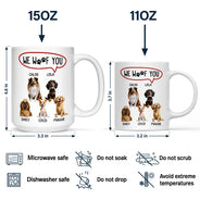 Dog Lovers,Dog Dad,Pet Lovers,Pet Dad - Thanks For Picking Up My Poop - 3D Inflated Effect Printed, Personalized Mug