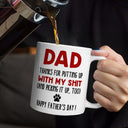 Dog Lovers,Dog Dad,Pet Lovers,Pet Dad - Thanks For Picking Up My Poop - 3D Inflated Effect Printed, Personalized Mug