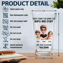 Gift For Father,Happy,Dad - Children - Thanks For Wiping My Stuff - Personalized Beer Glass