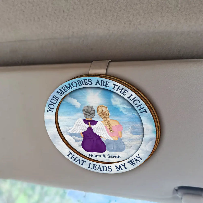 Memorial, Sad - That Leads My Way - Personalized Custom Shaped Car Visor Clip