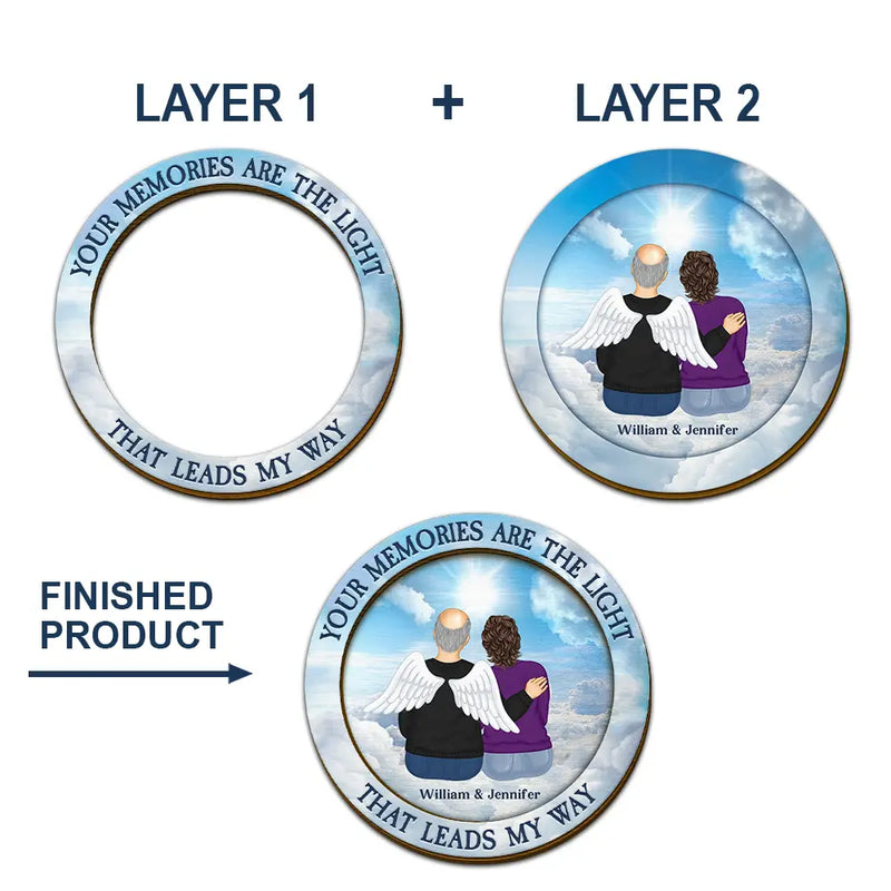 Memorial, Sad - That Leads My Way - Personalized Custom Shaped Car Visor Clip