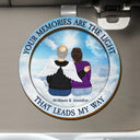 Memorial, Sad - That Leads My Way - Personalized Custom Shaped Car Visor Clip