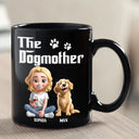 Dog Dad,Dog Lovers,Pet Lovers,Happy,Dog Mom - The Dogfather 3D Pet Lover - Personalized Mug