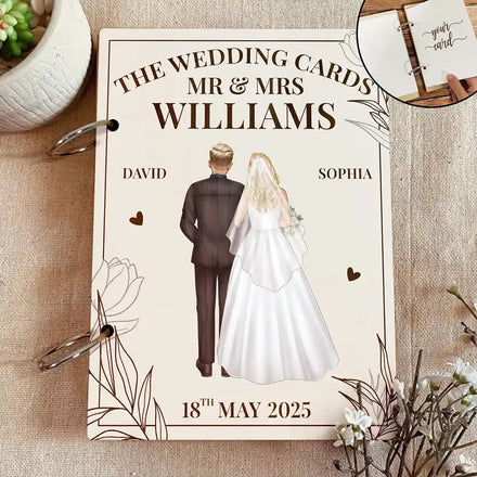 The Wedding Cards Of Mr & Mrs - Personalized Card Keeper, Card Holder